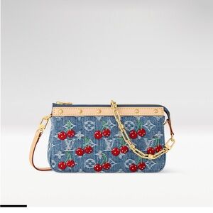 LV Murakami denim pouchette NIB